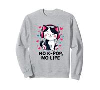 No K-pop No Life Sweet Cat Música Coreana Corea Del Sur Sudadera