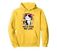 No K-pop No Life Sweet Cat Música Coreana Corea Del Sur Sudadera con Capucha