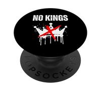 No King Funny Político Feminista Diseño Vintage Hombres Mujeres PopSockets PopGrip Adhesivo
