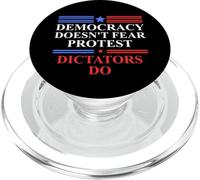 No Kings America Democracy Doesn'T Fear Protest Dictators Do PopSockets PopGrip para MagSafe