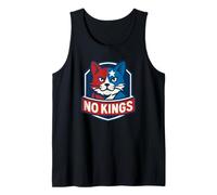 No Kings Cat Patriotic Democracy Camiseta sin Mangas