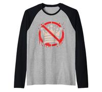 NO Kings Day Protest Camiseta Manga Raglan