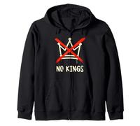No Kings Day Protest Movement, Crown with Red X Crossed Out Sudadera con Capucha