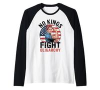 No Kings Fight Oligarchy Camiseta Manga Raglan
