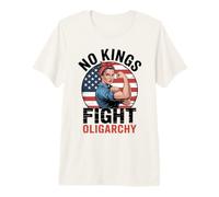 No Kings Fight Oligarchy Camiseta Premium
