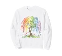 No Kings In America Arco Iris Acuarela Árbol Art LGBTQ Sudadera