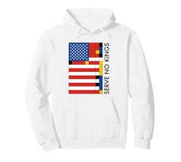 No Kings In America Art - Bandera Abstracta Moderna Sudadera con Capucha