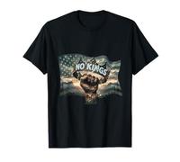 No Kings In America Art Bandera Americana No Kings Camiseta