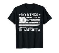 No Kings In America Bandera de Estados Unidos Diseño de democracia Camiseta