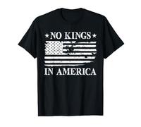 No Kings In America Bandera de Estados Unidos Diseño de Democracia Camiseta gráfica económica