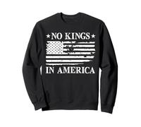 No Kings In America Bandera de Estados Unidos Diseño de democracia Sudadera