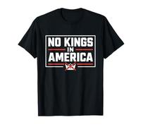 No Kings In America Bold Protestan Democracia Mensaje Camiseta