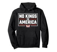 No Kings In America Bold Protestan Democracia Mensaje Sudadera con Capucha