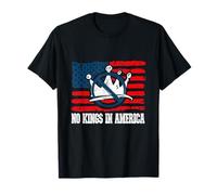 No Kings In America - Corona de Bandera de Estados Unidos Camiseta
