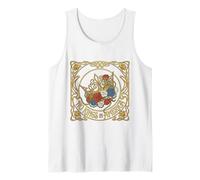 No Kings In America Corona Floral de Arte Floral Camiseta sin Mangas
