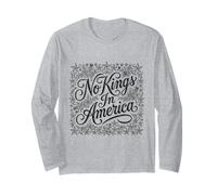 No Kings In America Estrellas Florales Dibujado A Mano Americana Manga Larga