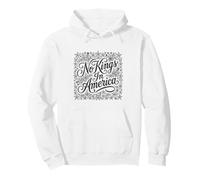 No Kings In America Estrellas Florales Dibujado A Mano Americana Sudadera con Capucha