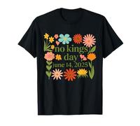 No Kings In America Floral No Kings Day 14 de junio 4 de julio Camiseta