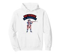 No Kings In America Guerra Revolucionaria 1776 Patriota Sudadera con Capucha