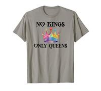 No Kings in America Only Queens Gay Pride Queer LGBTQ Ally Camiseta