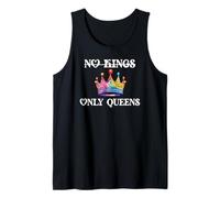No Kings in America Only Queens Queer Ally Gay Pride LGBTQ Camiseta sin Mangas