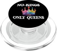 No Kings in America Only Queens Queer Ally Gay Pride LGBTQ PopSockets PopGrip para MagSafe