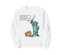 No Kings In America Pixel Art LGBTQ Pride Libertad Sudadera
