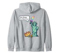 No Kings In America Pixel Art LGBTQ Pride Libertad Sudadera con Capucha