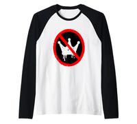 No Kings In America Political Protest Crown Design Camiseta Manga Raglan