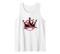 No Kings In America Political Protest Crown Design Camiseta sin Mangas