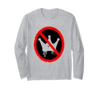 No Kings In America Political Protest Crown Design Manga Larga