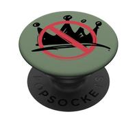 No Kings In America Political Protest Crown Design PopSockets PopGrip Adhesivo