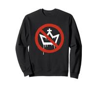 No Kings In America Political Protest Crown Design Sudadera