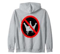 No Kings In America Political Protest Crown Design Sudadera con Capucha