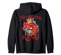 No Kings In America Political Protest No Shellfish King Sudadera con Capucha