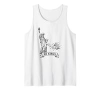 No Kings In America Political Protest Statue of Liberty Camiseta sin Mangas
