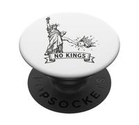 No Kings In America Political Protest Statue of Liberty PopSockets PopGrip Adhesivo
