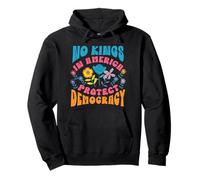No Kings in America Protect Democracy EE.UU. Political Sudadera con Capucha
