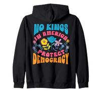 No Kings in America Protect Democracy EE.UU. Political Sudadera con Capucha