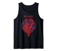 No Kings In America Retro Edgy Protest Camiseta sin Mangas