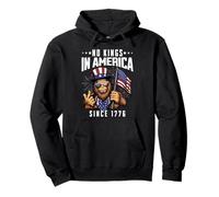 No Kings in America Since 1776 - Bandera Americana Bigfoot Sudadera con Capucha
