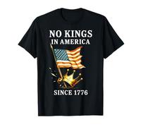 No Kings In America since 1776, bandera patriótica 4 de julio Camiseta