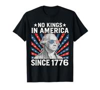 No Kings in America Since 1776 - Bandera vintage de Estados Unidos Camiseta