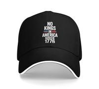 No Kings In America Since 1776 Gorra de béisbol Vintage Hip Hop Hats Summer Couple Women Tennis Skate Baseball Caps