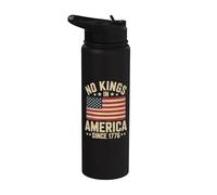 No Kings In America Since 1776 Stainless Steel Insulated Water Bottle
