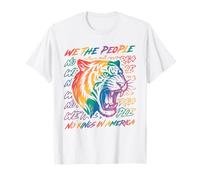 No Kings In America Since 1776 We The People LGBTQ Tiger Camiseta