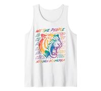 No Kings In America Since 1776 We The People LGBTQ Tiger Camiseta sin Mangas