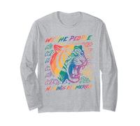 No Kings In America Since 1776 We The People LGBTQ Tiger Manga Larga
