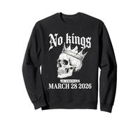 No Kings In America Skull Marzo 28 2026 Sudadera