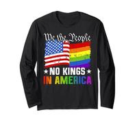 No Kings In America We The People - Camisa política para Hombre y Mujer Manga Larga